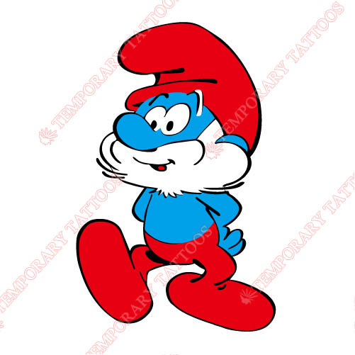 The Smurfs Customize Temporary Tattoos Stickers NO.3461